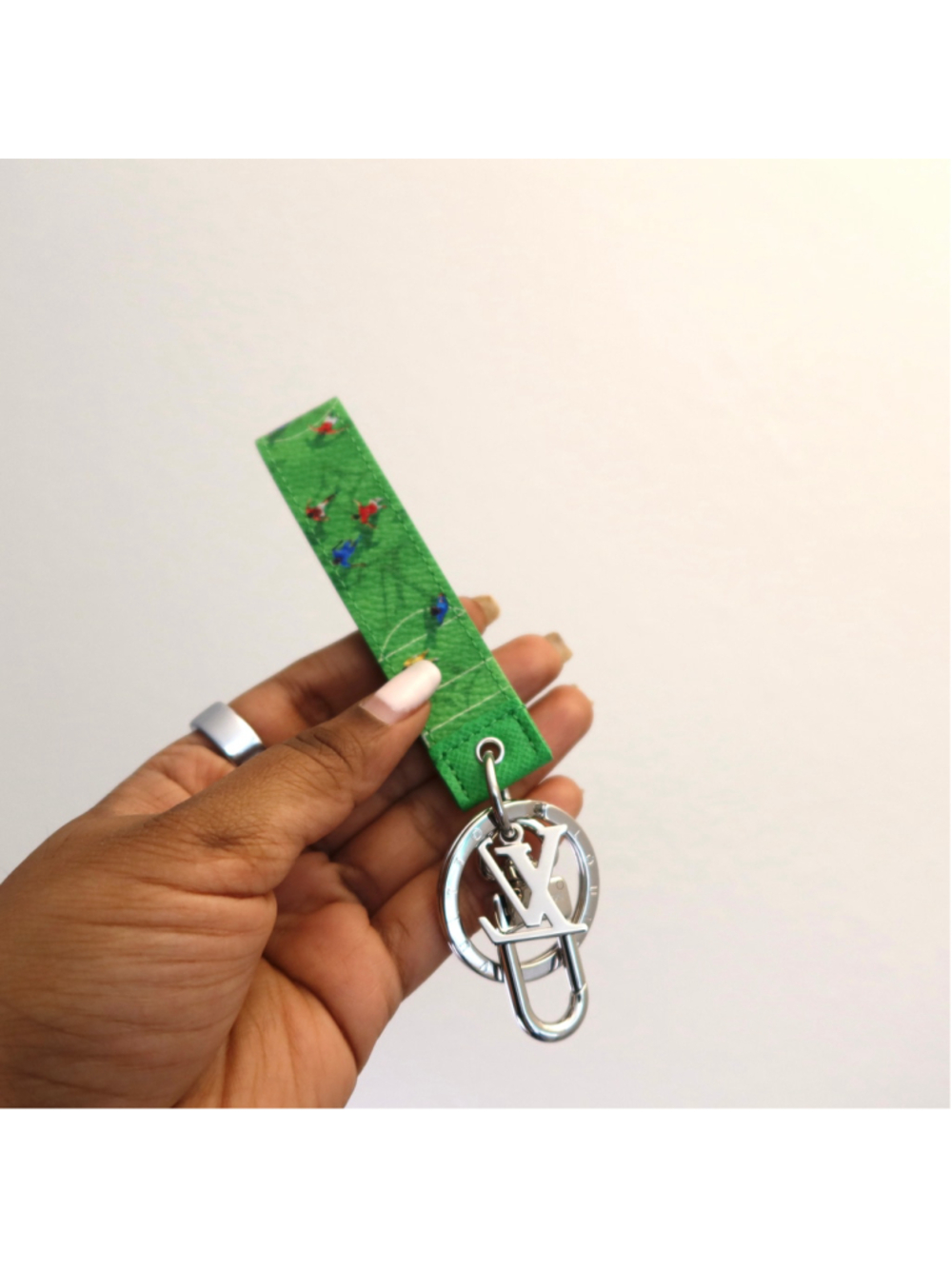 LOUIS VUITTON Dragonne Sport Soccer Key Ring Holder